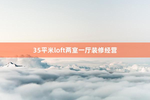 35平米loft两室一厅装修经营